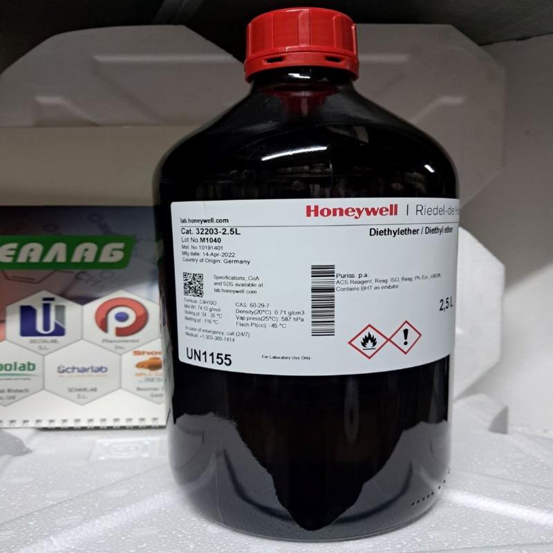 Діетиловий ефір, містить БГТ як інгібітор puriss.p.a., ACS реагент, ISO реагент, Ph. Eur. Реагент, >=99.8%, 2.5 л